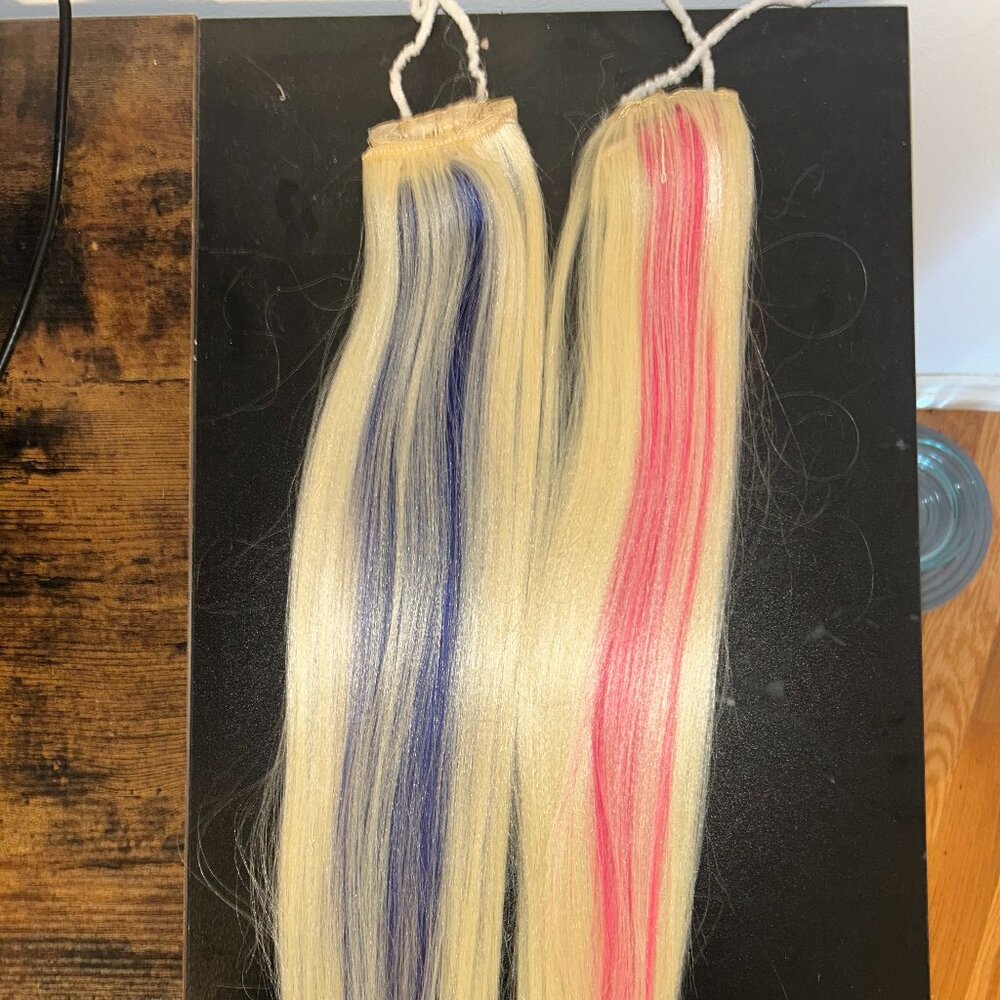 Bleach Blonde Ponytail Hair Extensions